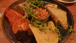 Vegan breakfast at Bam Coffee in Edinburgh