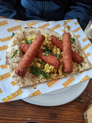 Breakfast tofu scramble at Sabzi in Edinburgh
