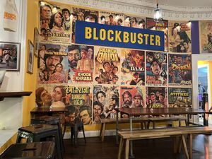 Some seating inside  #Veganuary at Sabzi in Edinburgh