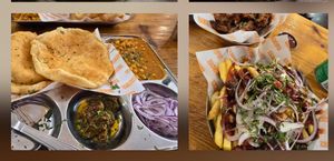 Chole Bhature and Chip Chaat at Sabzi in Edinburgh