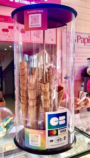 Vegan cones  at Papilla in Nice