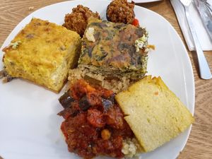 Mains at Sattva Vegan in Vienna