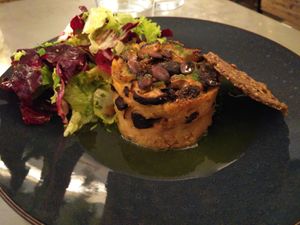 Céléri-patates-shitake végan très goutu at Légumes des Jours in Paris