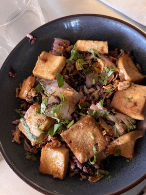 Tofu (ate one before taking photo - oops)  at Légumes des Jours in Paris