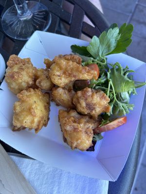 Battered cauliflower   at Beachcliff Fish & Chips in Penarth