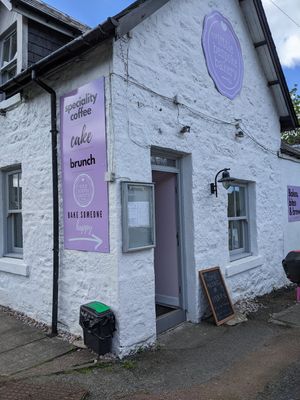 Outside at The Little Bespoke Bakery in Isle Of Mull