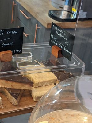 Vegan Millionaires shortbread at The Little Bespoke Bakery in Isle Of Mull