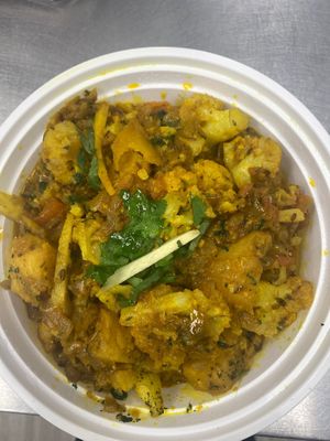 Aloo Gobhi 
(cauliflower & potatoes) at Bombay River in Red Bank