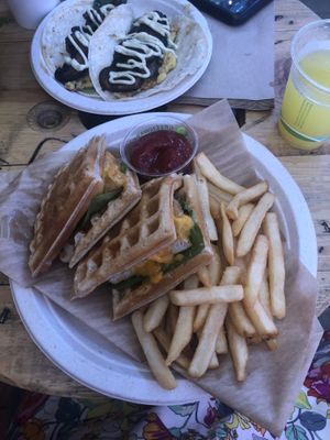 Chicken and waffles is drool worthy at Lokales in Bayamon