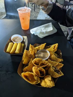 Surellos and Empanadas at Lokales in Bayamon