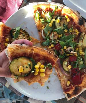 vegan cheese is amazing at Braavos in Banjole