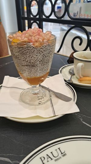 Chia pudding at Paul Bakery & Restaurant in Amman