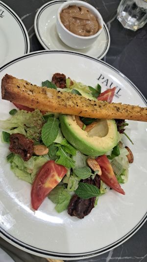 Vegan salad with balsamic dressing at Paul Bakery & Restaurant in Amman