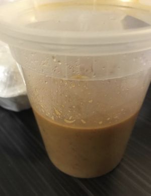 Massaman curry half full   at Sandee's Thai Fusion in Janesville