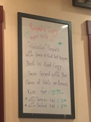 Vegan pumpkin curry!  at My Thai in San Luis Obispo