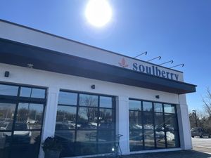 Don’t be fooled, it’s quite large inside!  at Soulberry Natural Market in New Hope