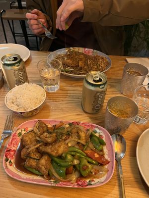 Tofu pad kra pao & tofu pad thai   at Tai Kitchen in South East London