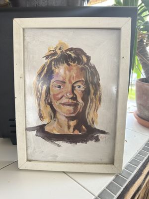 Groovy portrait of Rachael head chef & creator/owner. Keep up the good work Rach & we vegans 🌱 appreciate your vegan food ❤️ #Veganuary at Sunrays Kitchen in Lagos