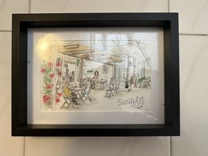 Customers love this place so much they make Art using Sunrays as the subject matter ❤️  at Sunrays Kitchen in Lagos