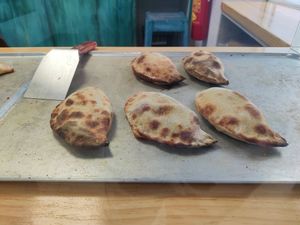 Mini calzones at La Cosa Vegana in Granada