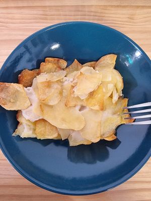 Po-tay-toes. at La Cosa Vegana in Granada