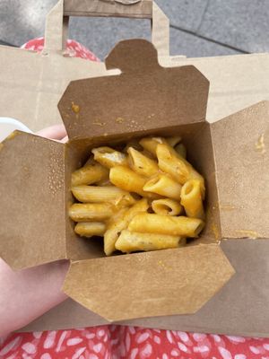 Pasta with pumpkin and homemade vegan blue cheese  at La Cosa Vegana in Granada