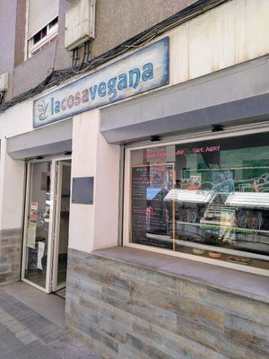 Entrance at La Cosa Vegana in Granada