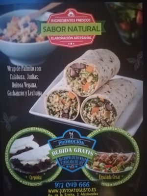 Wrap vegano at Justo a Tu Gusto in Alcobendas