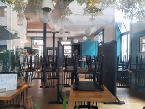 Interior (when closed) at La Manufacture Gundeli in Basel