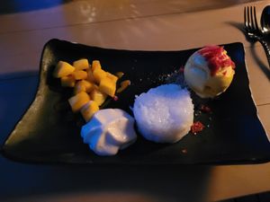 Mango sorbet at Lazytiger in Ermelo