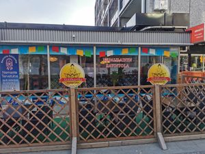 Outdoor seating at Ravintola Siddhartha in Haemeenlinna