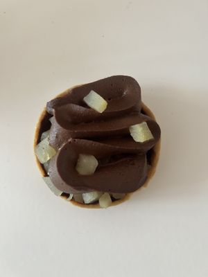 Pear tart  at Vegateau in Montreal