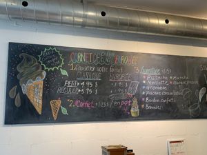 Ice Cream Menu at Vegateau in Montreal