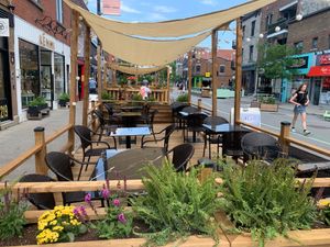Outdoor Seating at Vegateau in Montreal