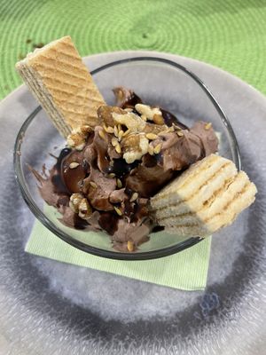 Mousse de chocolate  at Contracorriente in Ourense