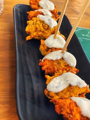 Pakoras  at Contracorriente in Ourense