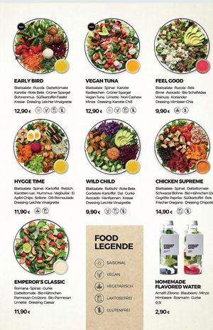 Salads at Stadtsalat in Hamburg