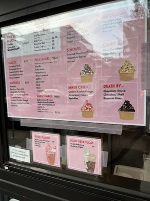 Menu, July 2024  at Vaca's Creamery in Chicago