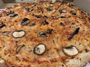 Margherita with mushrooms  at Casa Rosa in Chester-le-street