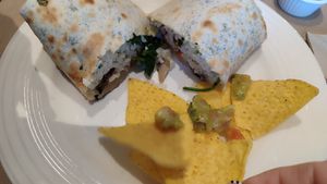 Burrito vegano at Bekas Snack Bar Cafe in Ourense