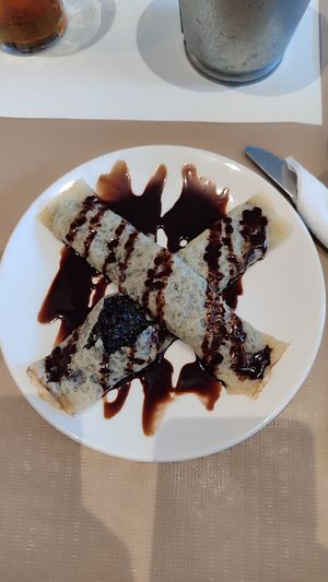 Crepps de chocolate at Bekas Snack Bar Cafe in Ourense