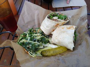 Gyritto (labeled vegan) at Yavapai Tavern in Grand Canyon Village