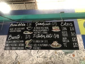 Menu  at Burrito Piñata San Pancho in San Francisco