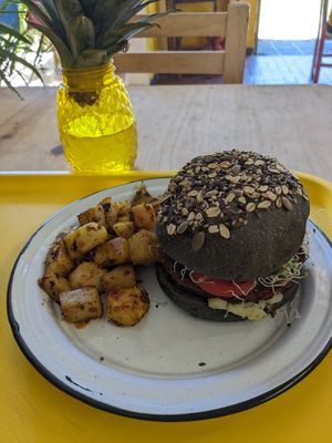 Hambergesa deliciosa at Burrito Piñata San Pancho in San Francisco