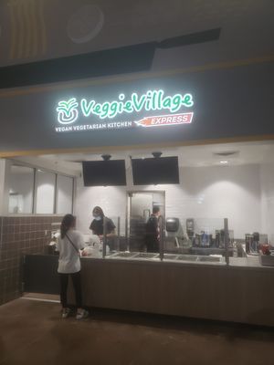 Hot bar (on grand opening day so it wasn't operational) at Veggie Village in Chandler