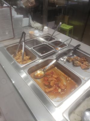 Hot bar at Veggie Village in Chandler