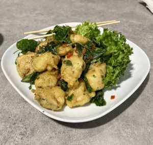 Salt and pepper fish #Veganuary at Veggie Village in Chandler