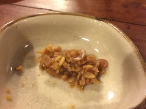 their homemade miso - chunky but not salty at Warung Sopa - Jl Sugriwa in Ubud