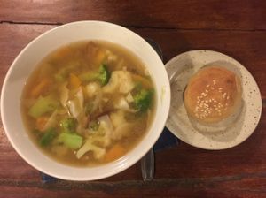 miso soup - ask for extra miso to add to the soup for a more umami kick! at Warung Sopa - Jl Sugriwa in Ubud