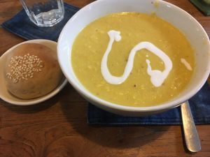 Corn soup with bread (large portion) at Warung Sopa - Jl Sugriwa in Ubud